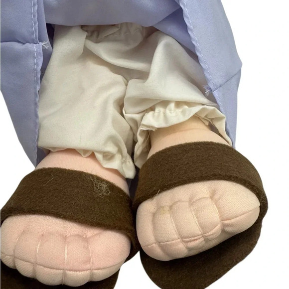 Vintage Precious Moments Mary & Joseph Applause Nativity Dolls Doll Stand GUC - Picture 15 of 15